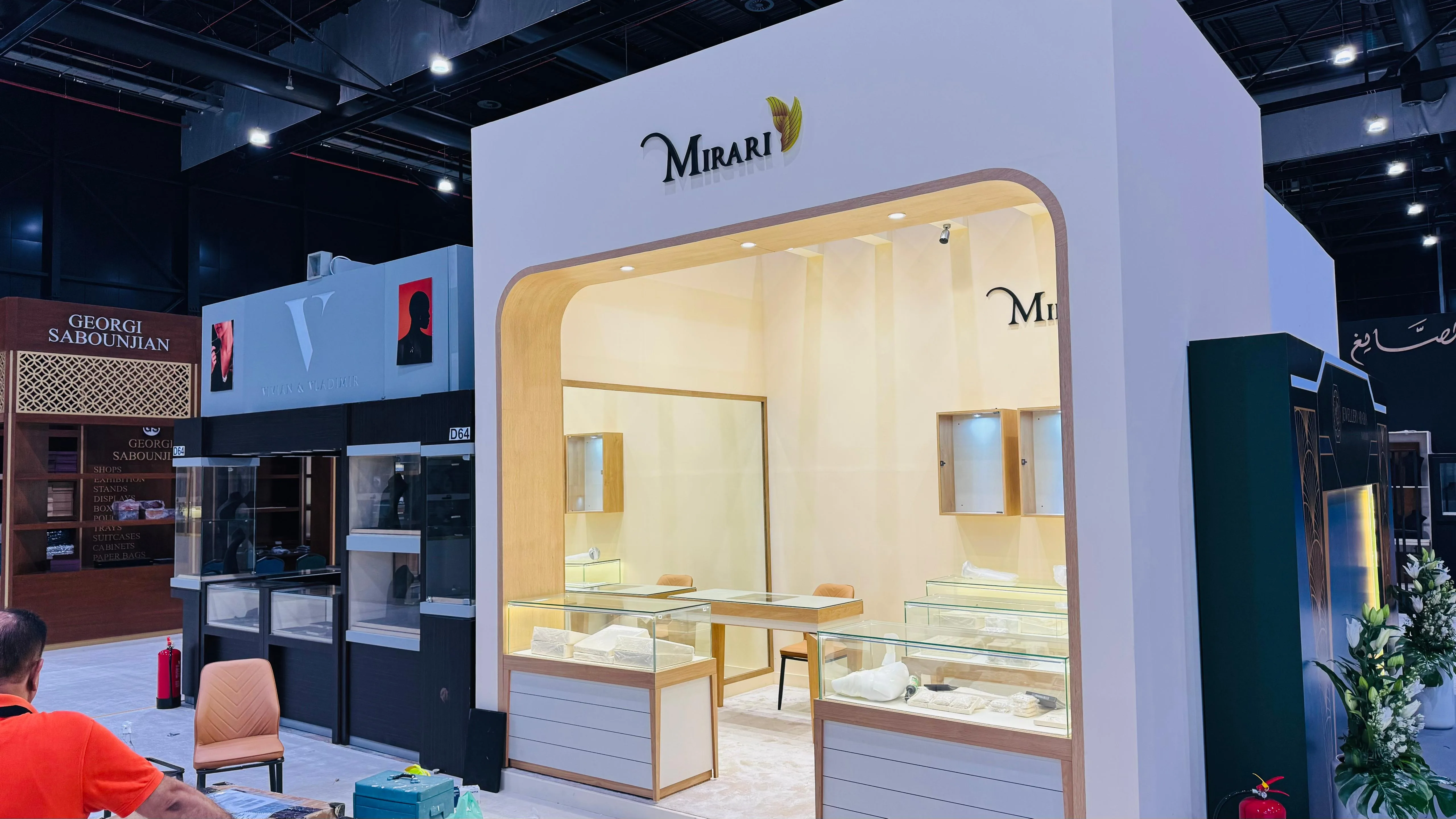 Mirari Jewelry luxury exhibition stand in Bahrain by Al Hafeed Interior